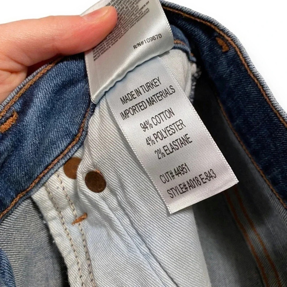 Agolde Sophie High Rise Skinny Distressed Blow Out Knees Ripped Jeans Size 25 - Picture 6 of 6